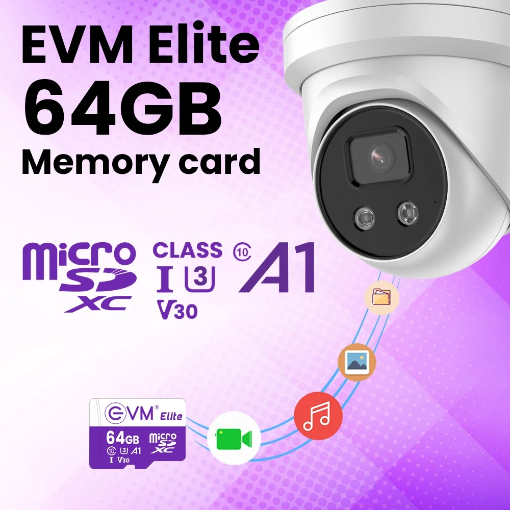 EVM Micro SD Card 64GB Elite For CCTV Camera and Smart Phone view 6